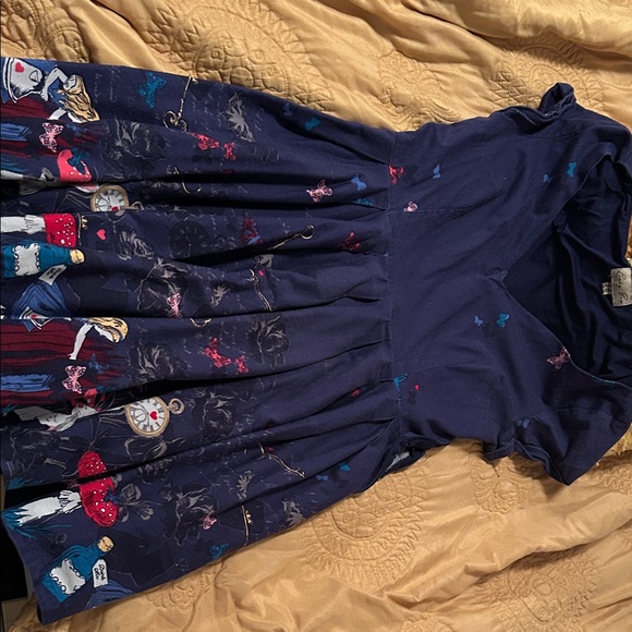 Lindy Bop Dresses & Skirts - Lindy Bop Navy Blue Dress with Multicolor Print